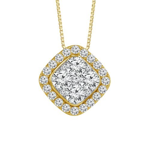 Jewelry in aruba: 14 Karat Yellow Gold Ladies Diamond Pendant 0.50 Carats