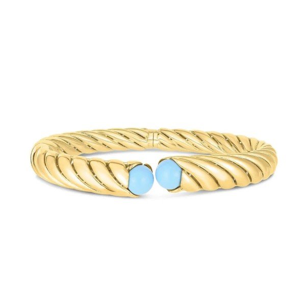 Gold jewelry in Aruba: 14K Gold Artisan Sculpted Bangles