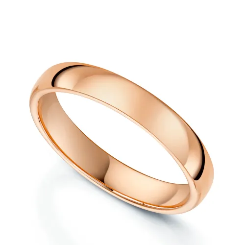 Wedding rings in Aruba: 18ct Rose Gold Classic Court Gents Wedding Ring
