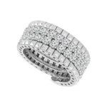 Flexie Diamond Band 2.5 ct tw 14k White Gold