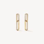 INSIDE/OUT Diamond Link Earrings, Small