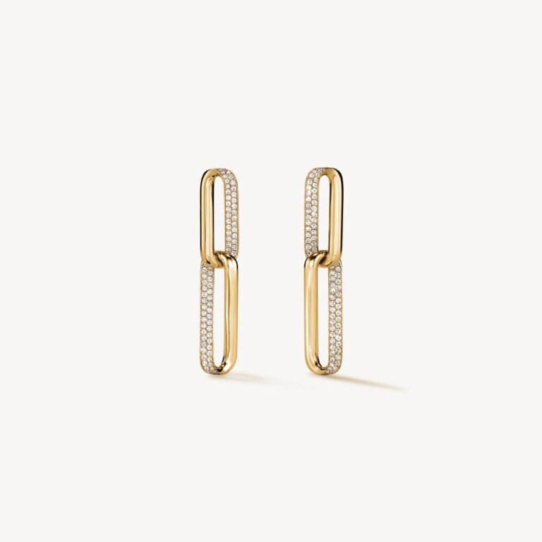 Jewelry in aruba: INSIDE/OUT Diamond Link Earrings, Small
