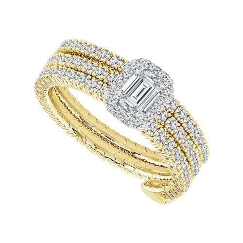 Diamonds in Aruba: Ladies Flexible Engagement Style Ring 1.50 Carats