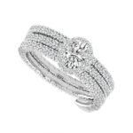 Ladies Flexible Engagement Style Ring 1.50 Carats