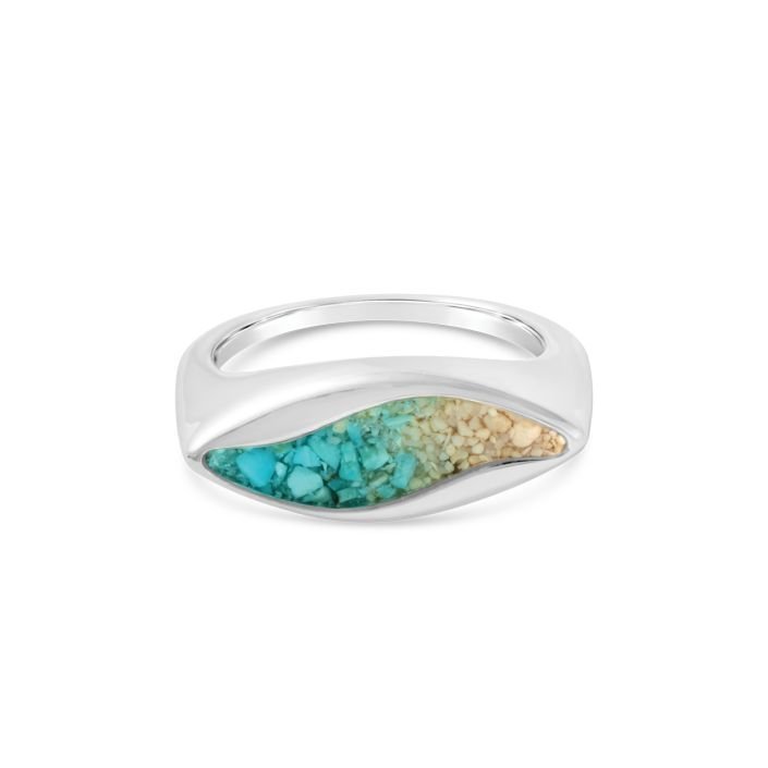 Jewelry in aruba: Ocean Current Ring – Turquoise Gradient