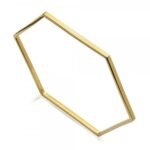 Rachel Jackson Hexagon Outline Bangle