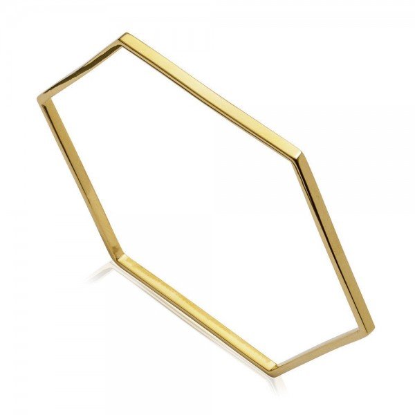 Jewelry in aruba: Rachel Jackson Hexagon Outline Bangle