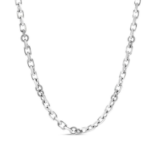Jewelry in aruba: Sterling Silver Marco Cable Chain Necklace