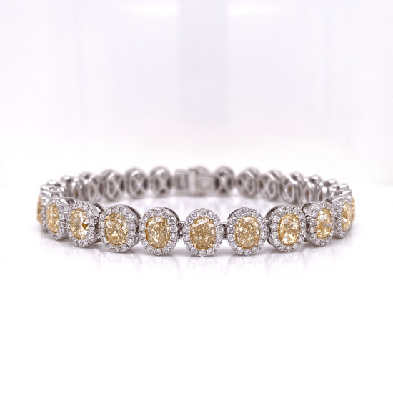 Gold jewelry in Aruba: Yellow Diamond Bracelet