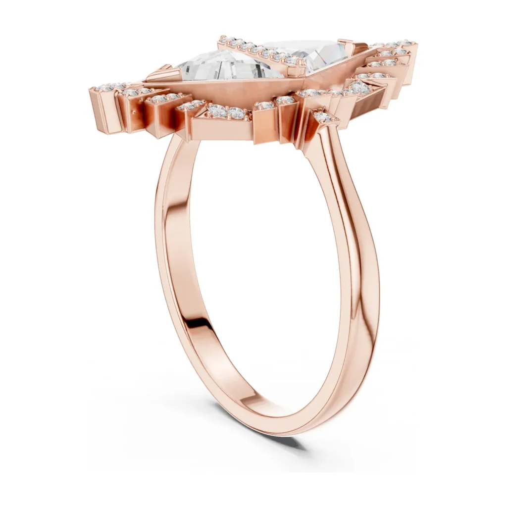 Marquise Art Deco Fan Ring — photo 9