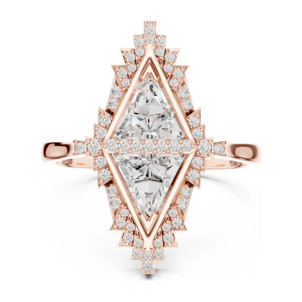 Marquise Art Deco Fan Ring — photo 12
