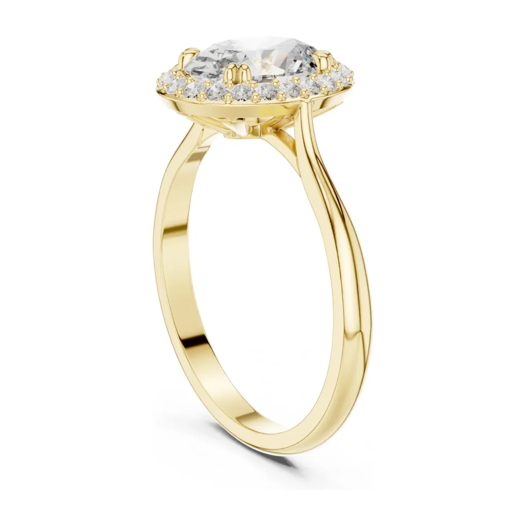 Oval Halo Solitaire