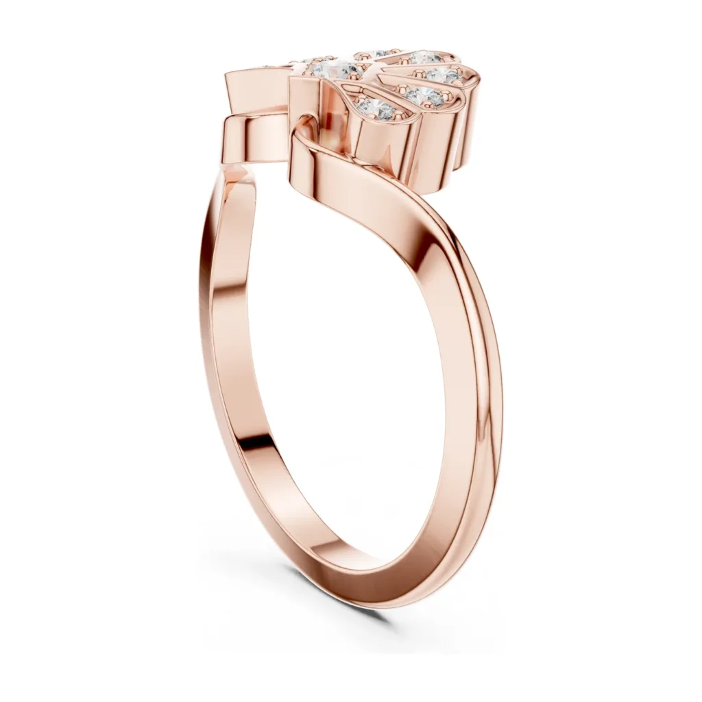 Pavé Fan Cluster Bypass Ring — photo 9