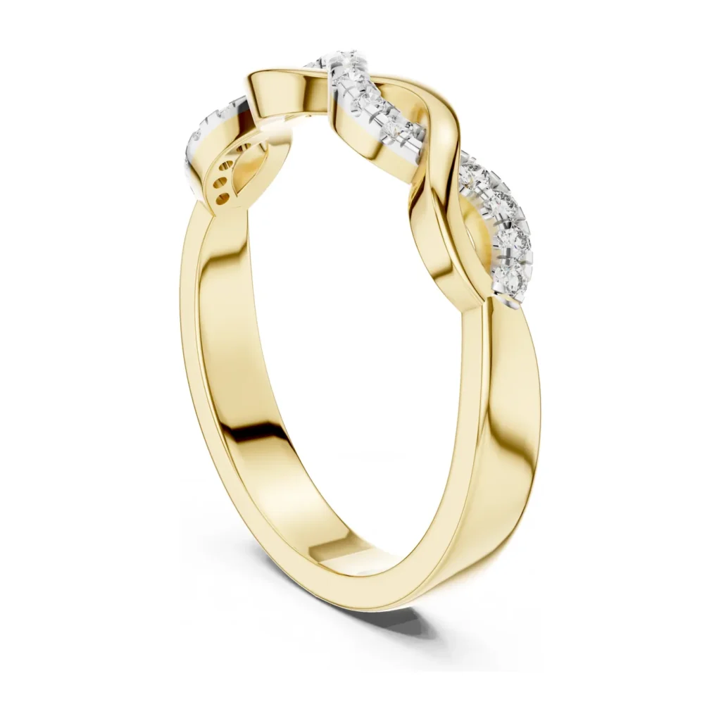 Pavé Infinity Wave Ring