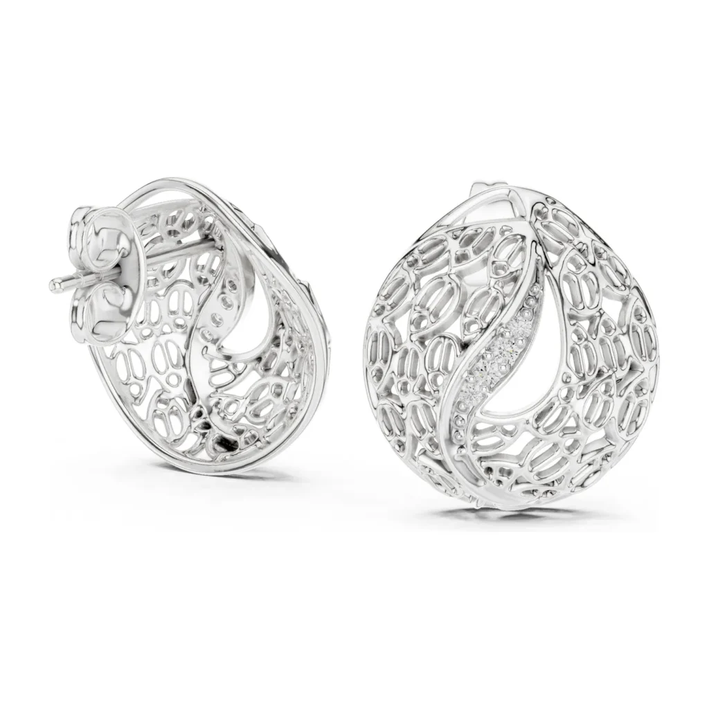 Filigree Teardrop Studs — photo 5