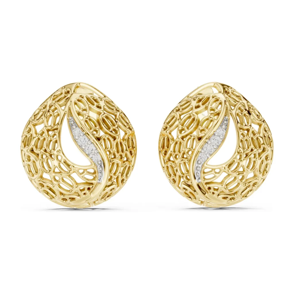 Filigree Teardrop Studs — photo 4