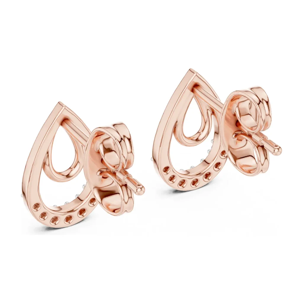 Double Teardrop Pavé Studs — photo 11