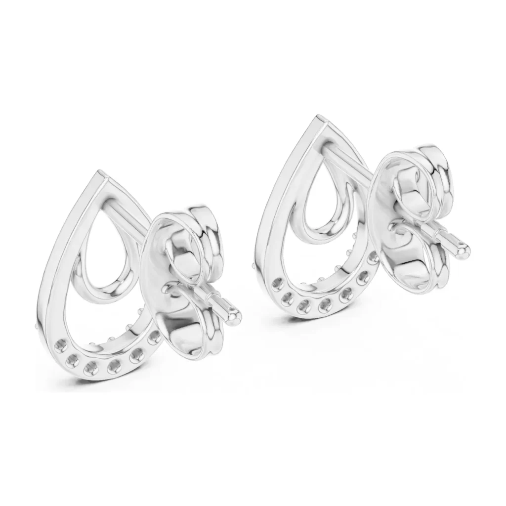 Double Teardrop Pavé Studs — photo 7