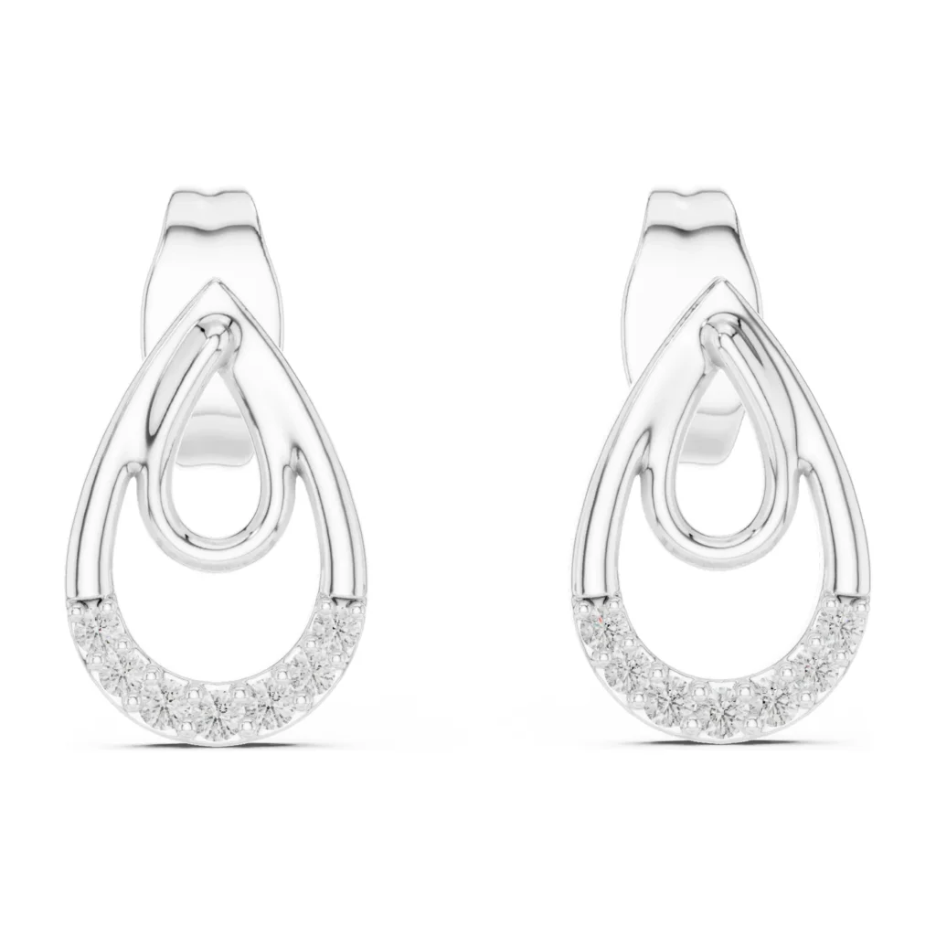 Double Teardrop Pavé Studs — photo 8