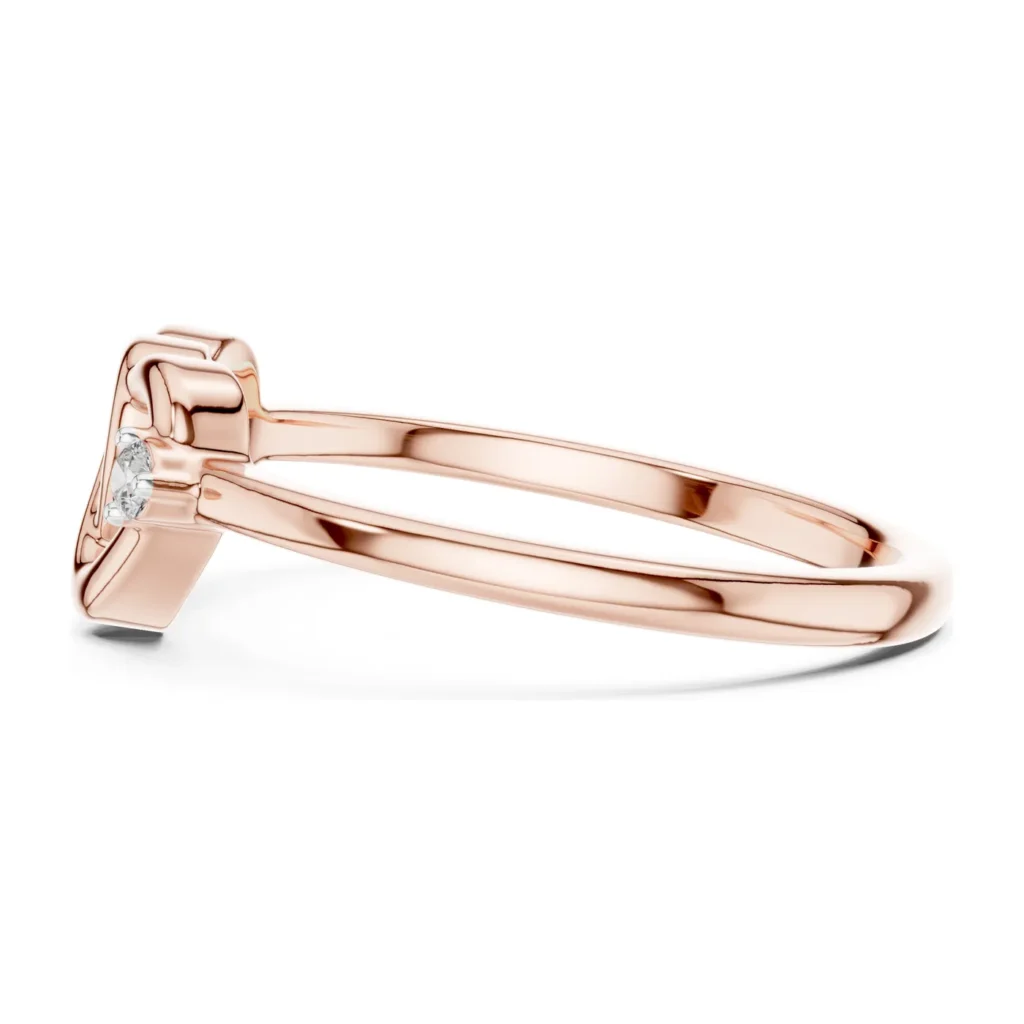 Petite Heart Knot Ring — photo 11
