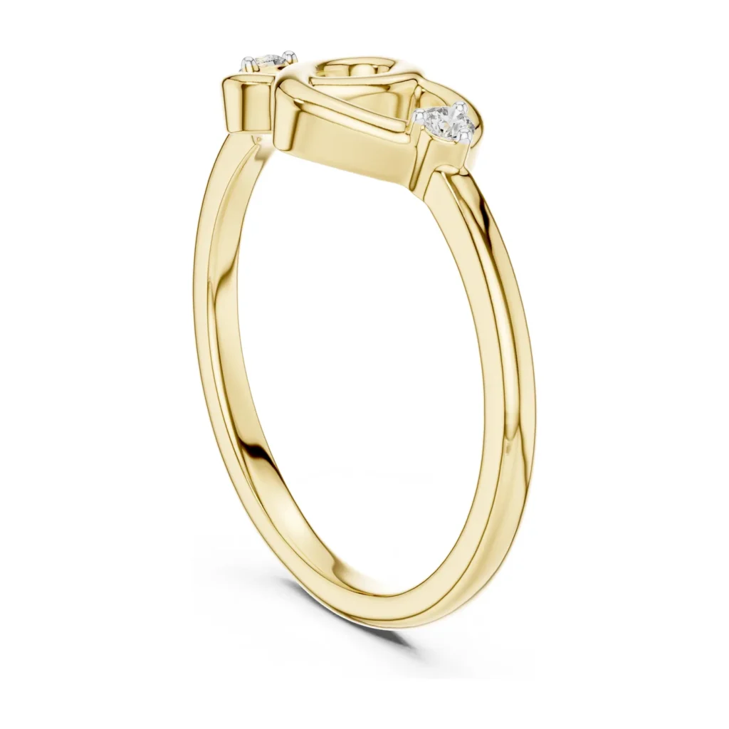 Petite Heart Knot Ring