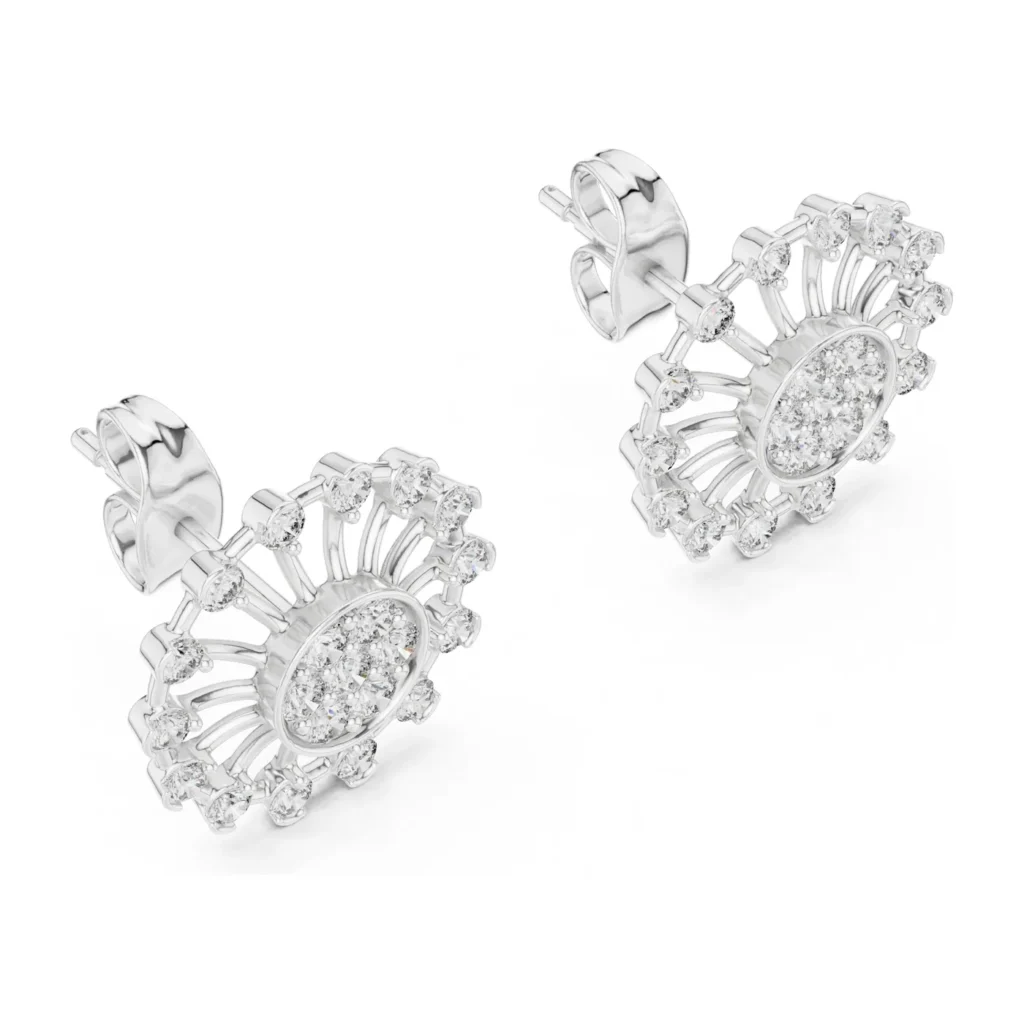 Sunburst Pavé Studs — photo 6