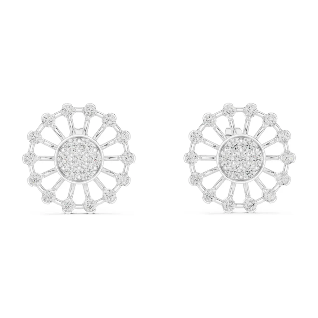 Sunburst Pavé Studs — photo 8