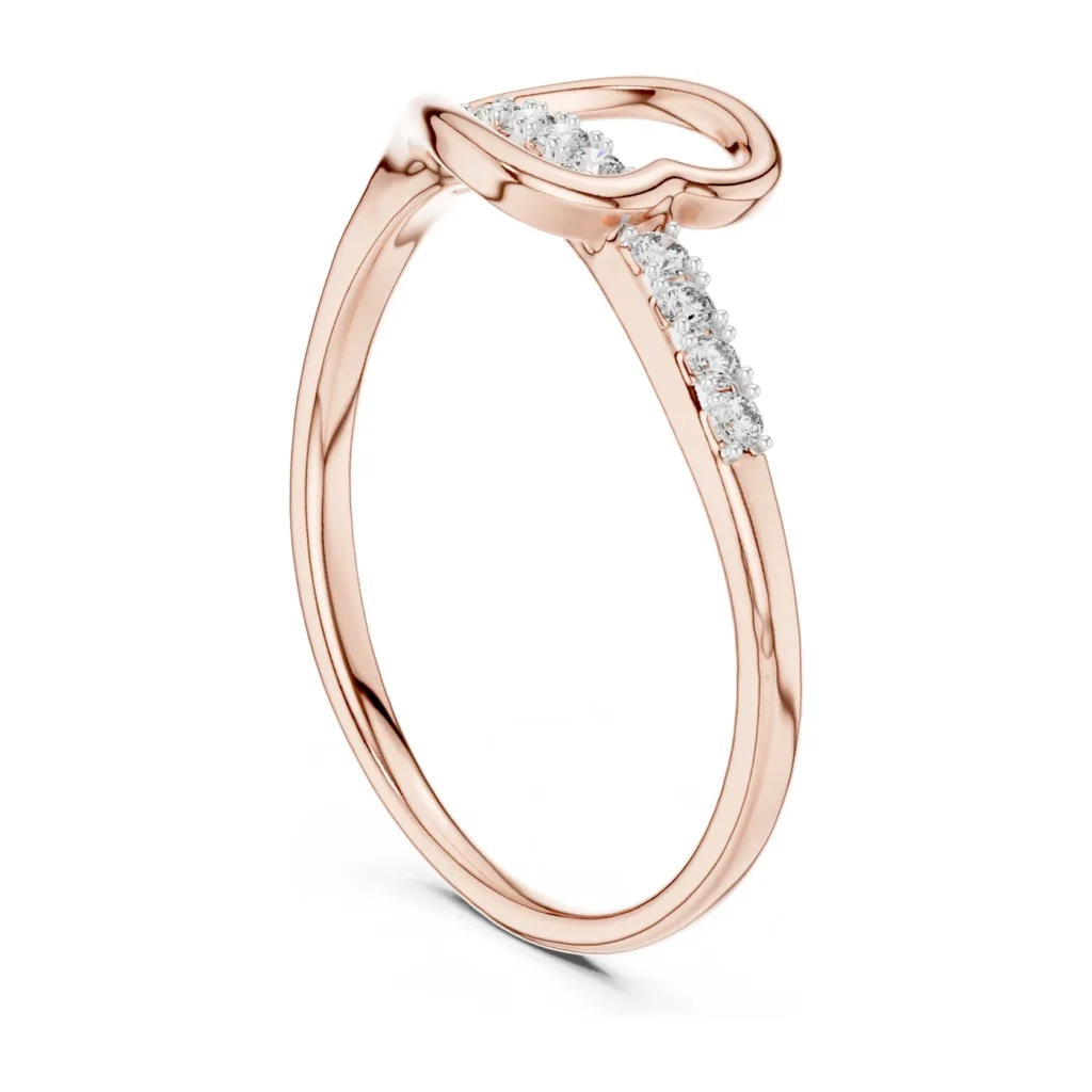 Pavé Open Heart Ring — photo 9