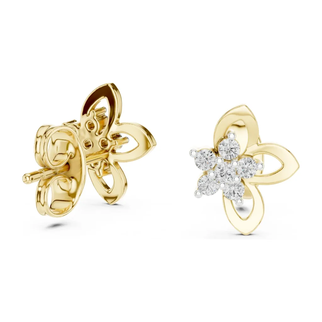 Butterfly Flower Studs