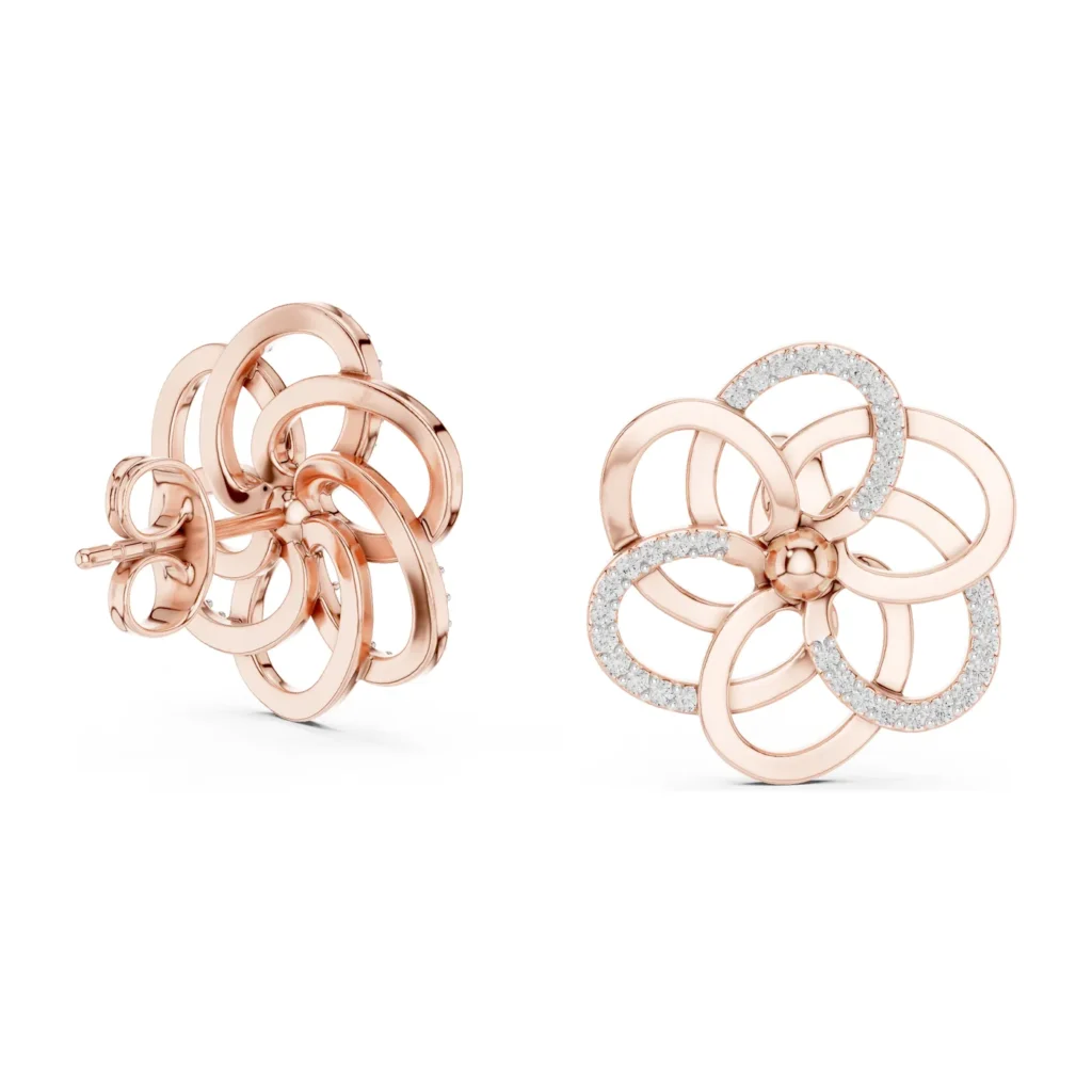 Rosette Swirl Studs — photo 9