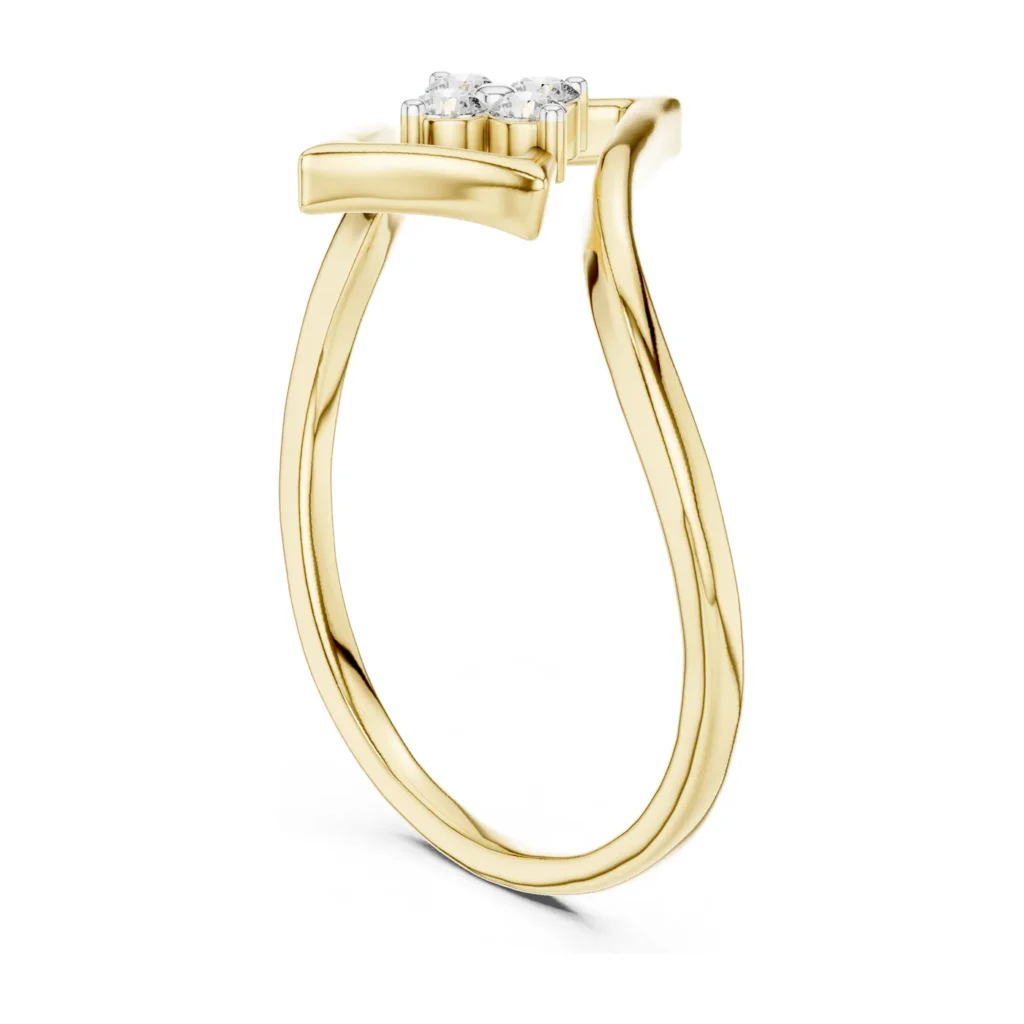 Sculpted Knot Accent Ring