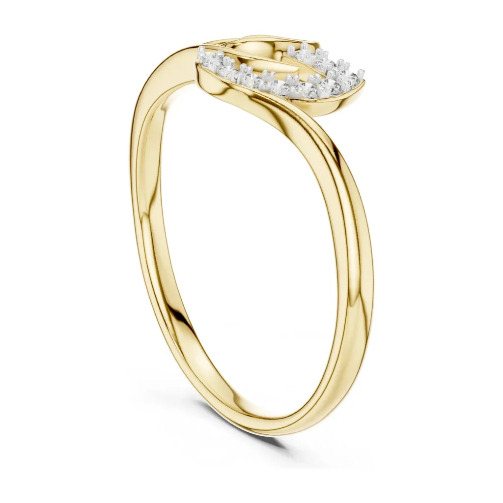 Pavé Spiral Halo Ring