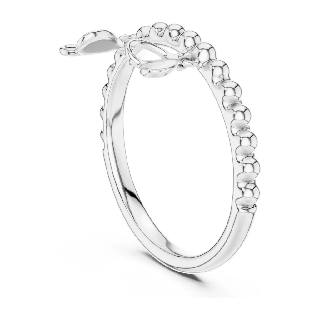 Beaded Diamond Swirl Ring — photo 5