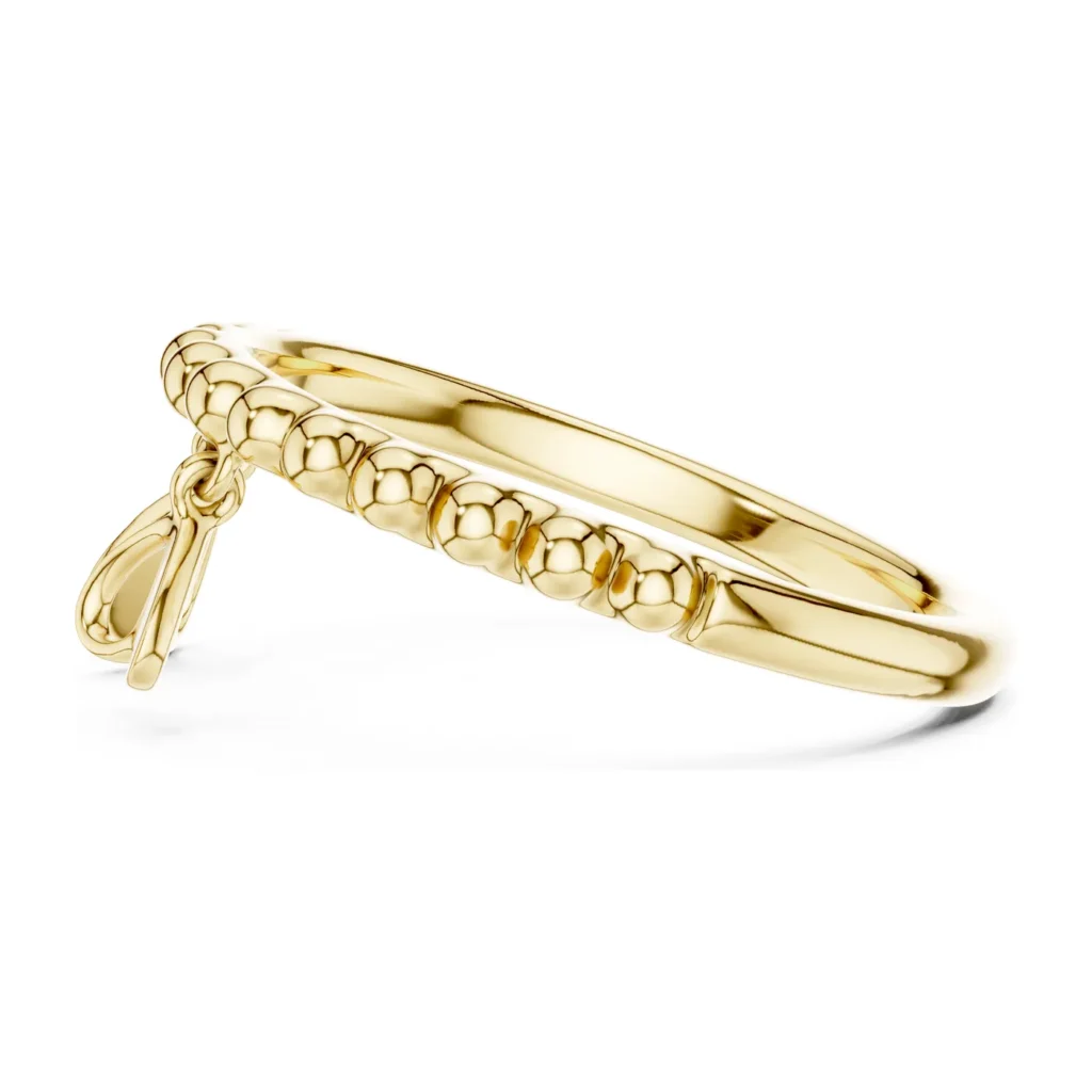 Beaded Diamond Swirl Ring — photo 3