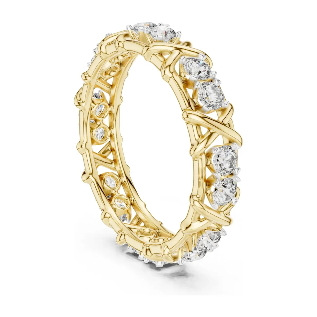 Filigree Diamond Eternity Band