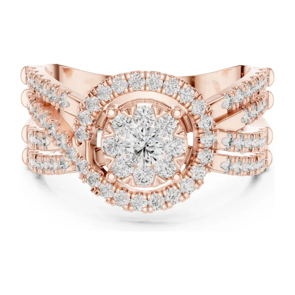 Cluster Crown Multi-Row Band — photo 12