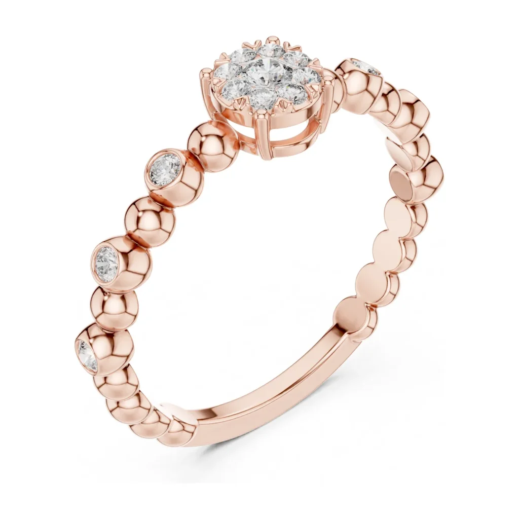 Bubble Bezel Cluster Ring — photo 10