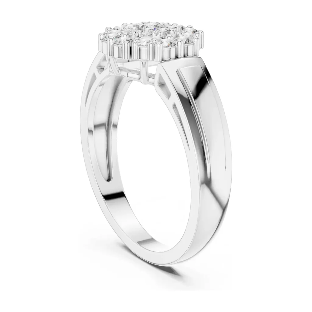 Flower Cluster Split-Shank Ring — photo 5