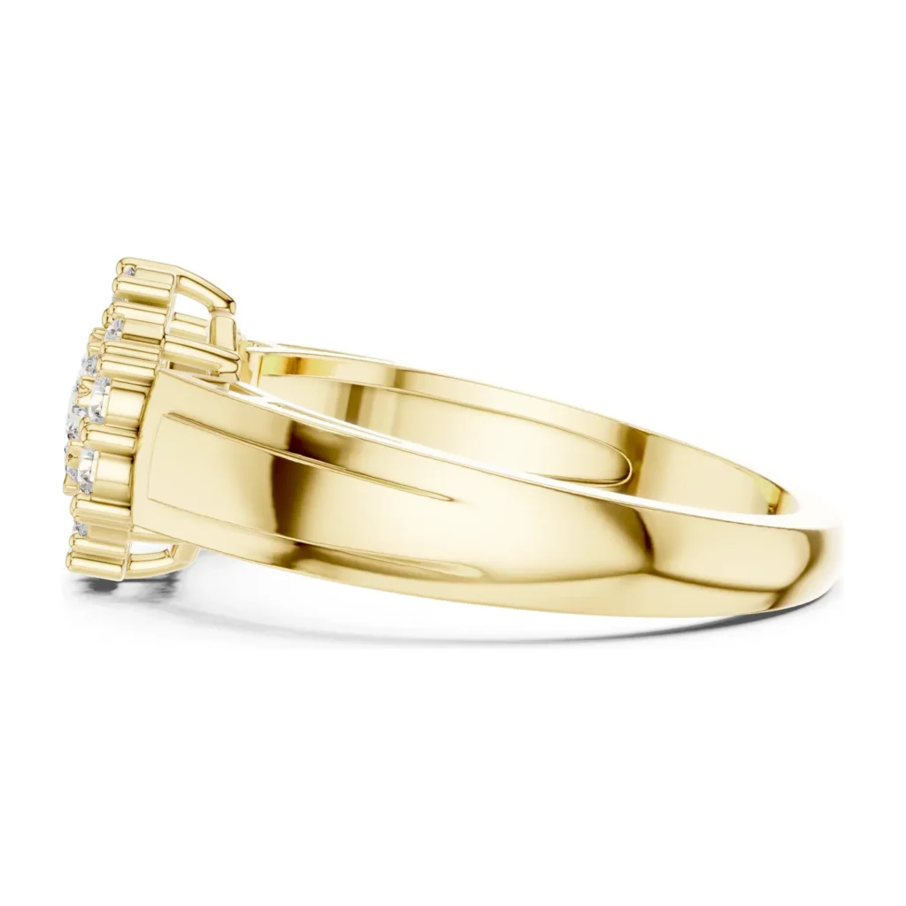 Flower Cluster Split-Shank Ring — photo 3