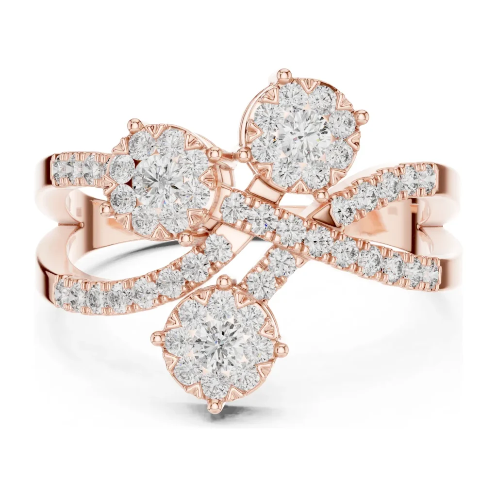 Three-Cluster Bow Ring — photo 12