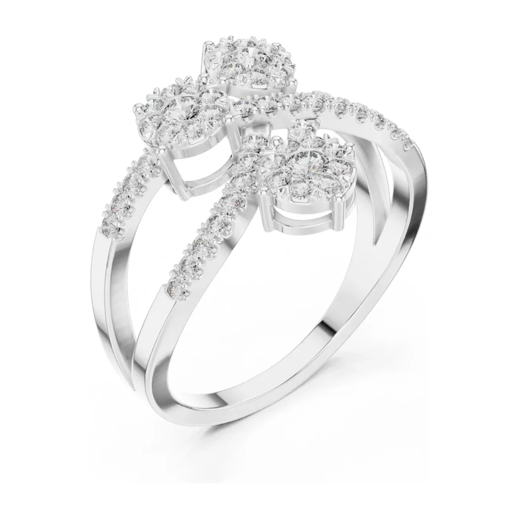 Three-Cluster Bow Ring — photo 6