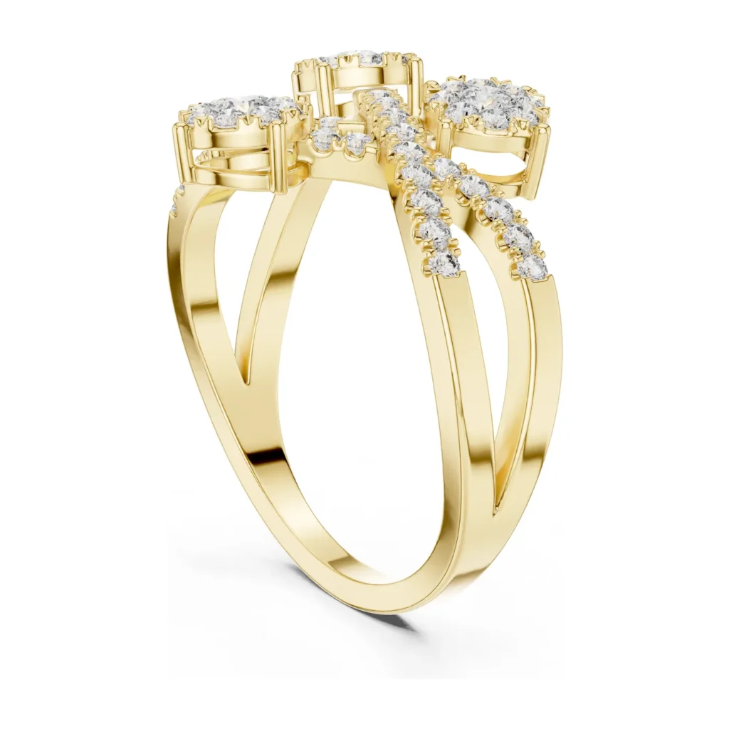 Three-Cluster Bow Ring