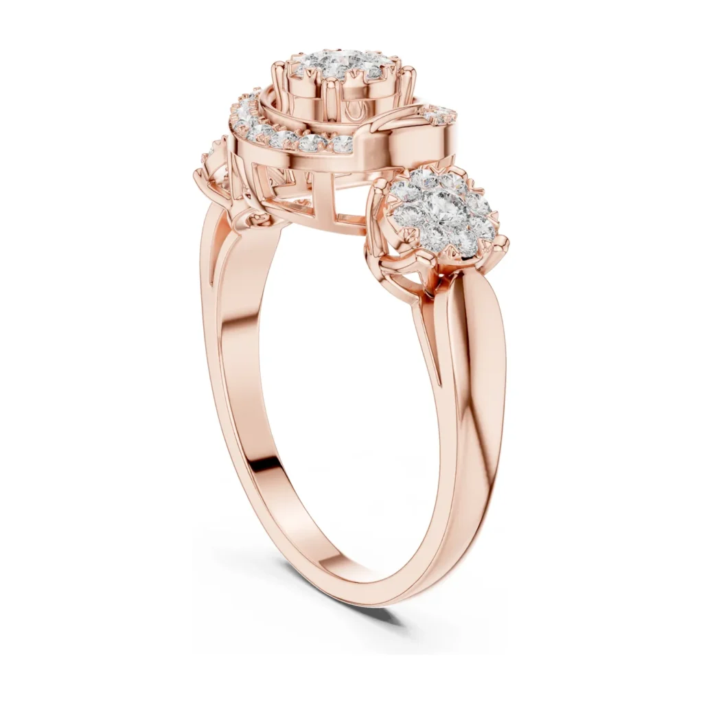 Three-Flower Cluster Ring — photo 9