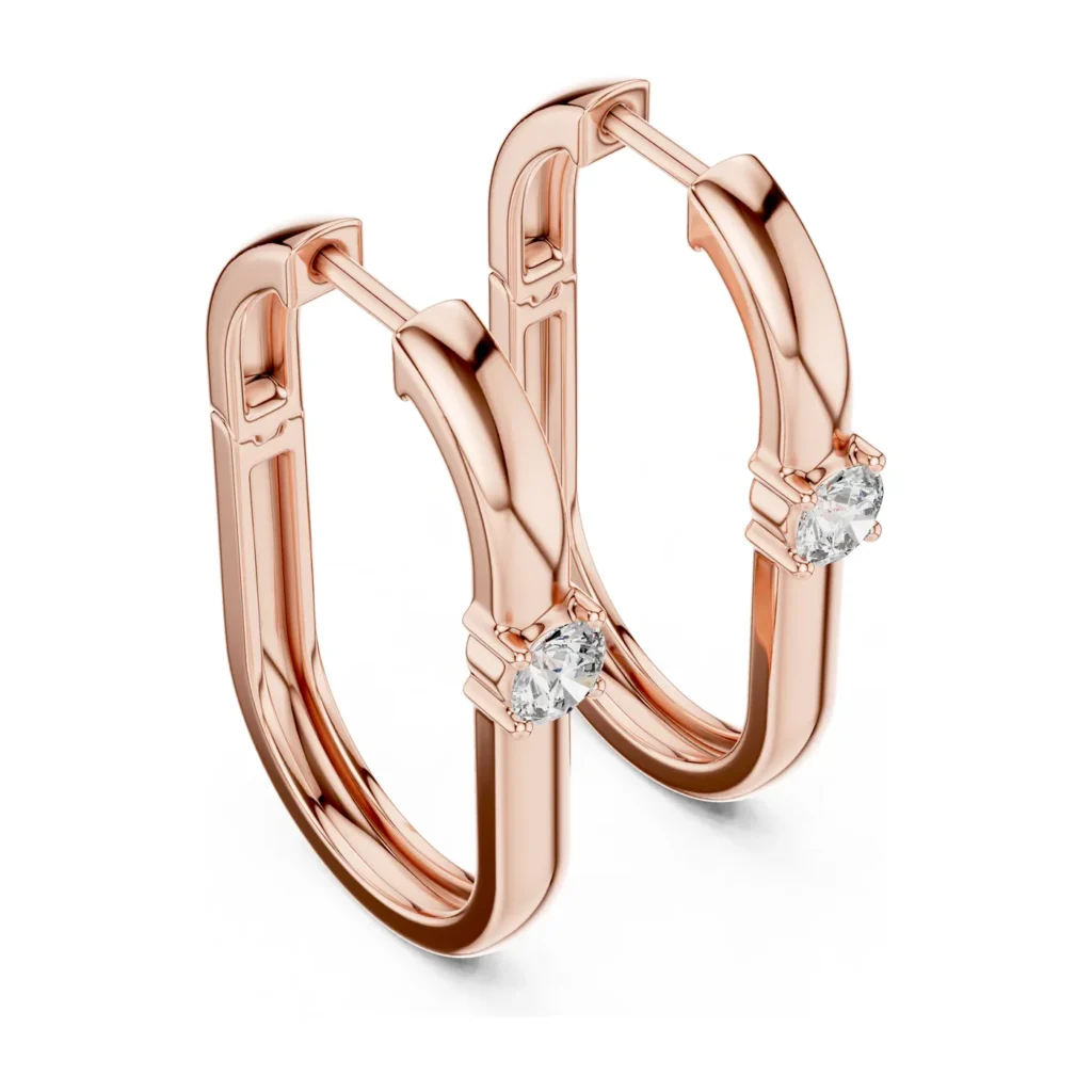 Petite Solitaire Huggie Earrings — photo 10