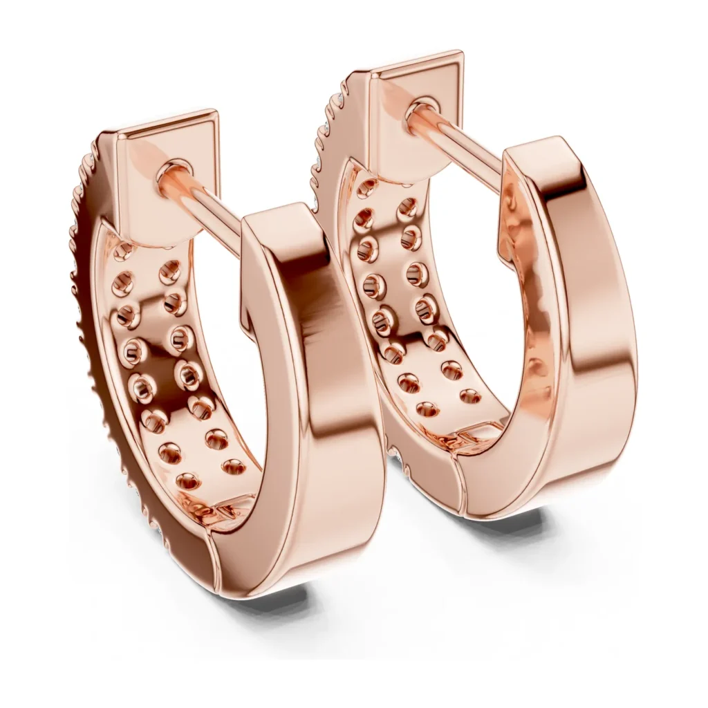 Double-Row Pavé Hoop Earrings — photo 11