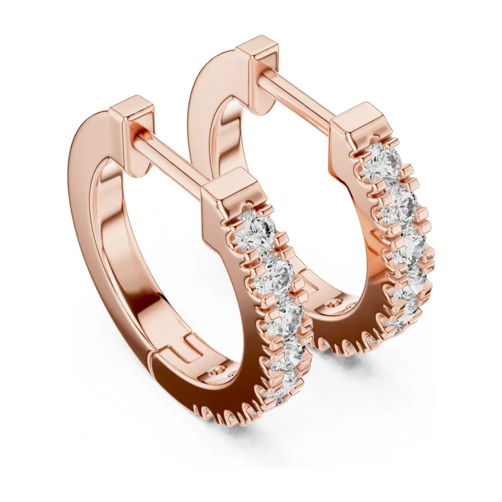 Classic Diamond Hoop Earrings — photo 10