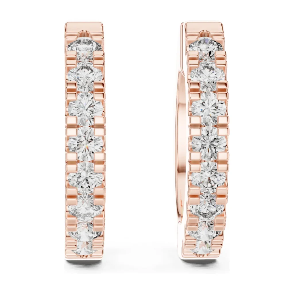 Classic Diamond Hoop Earrings — photo 12