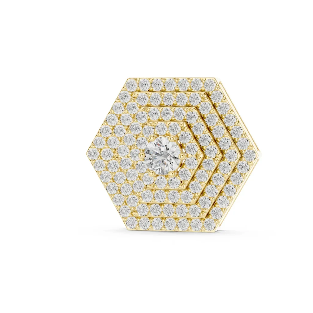 Pavé Hexagon Necklace