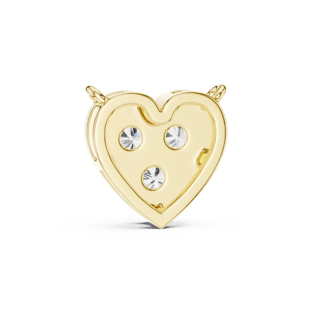 Three-Stone Heart Necklace — photo 4