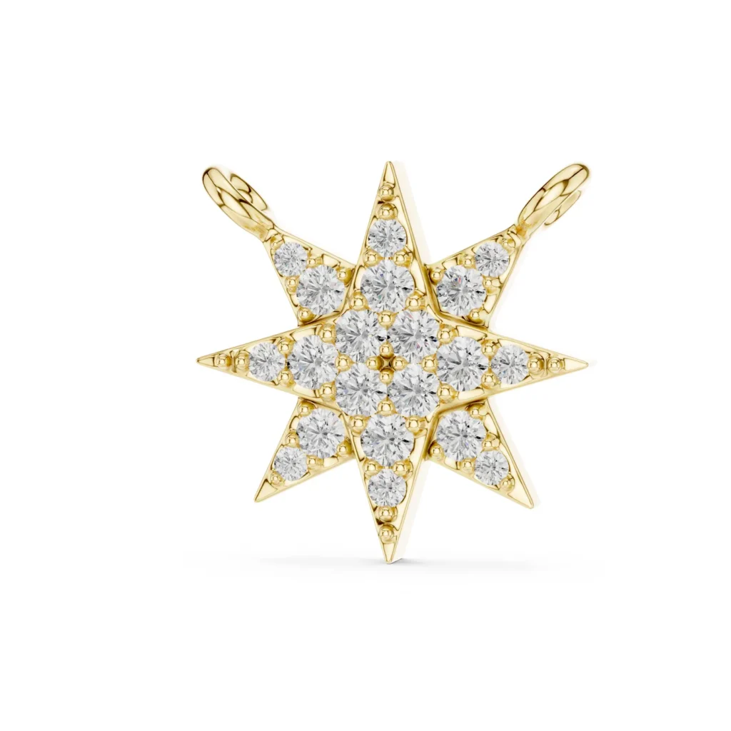 Pavé North Star Necklace